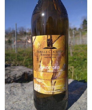 Le Pinot gris mi-sec 75 cl 2025 Ollon grand Cru, AOC Chablais