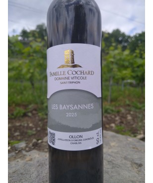 Les Baysannes 50 cl 2025 AOC Chablais
