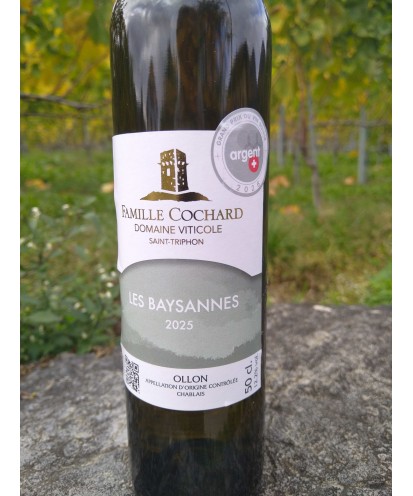 Les Baysannes 50 cl 2025, Ollon, AOC Chablais