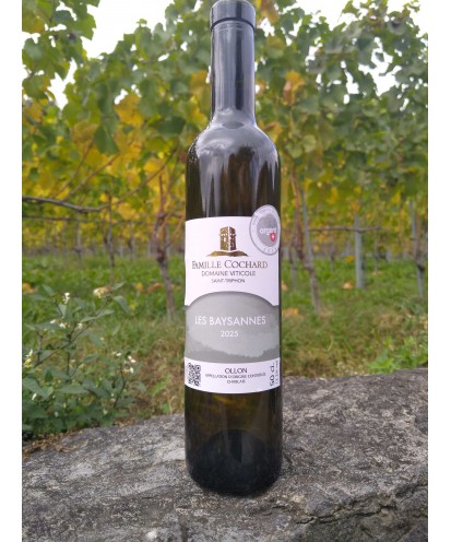 Les Baysannes 50 cl 2025, Ollon, AOC Chablais